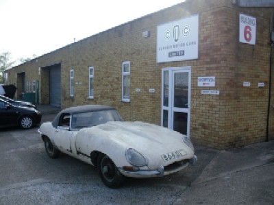 Barn-find Jaguar E-Type No. 60